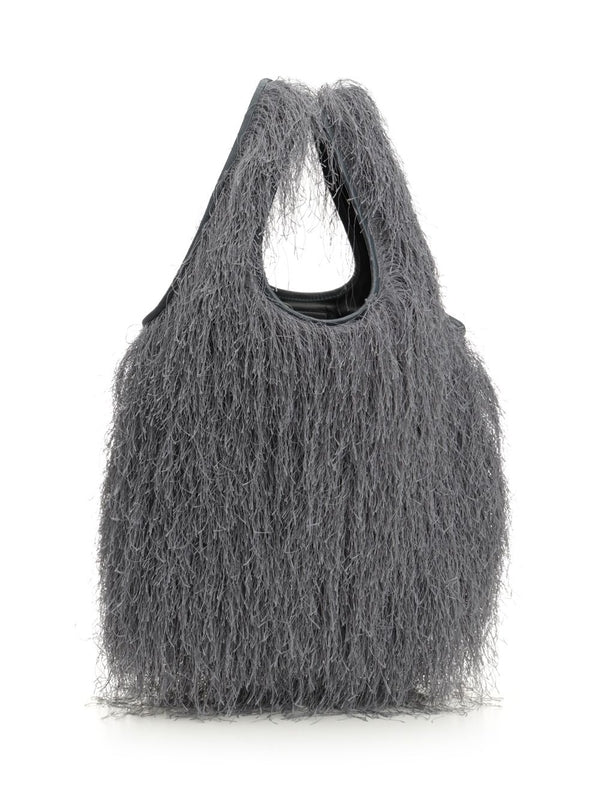 Dries Van Noten Grey Tote Bags