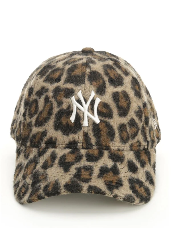 New Era Beige Leopard Cap