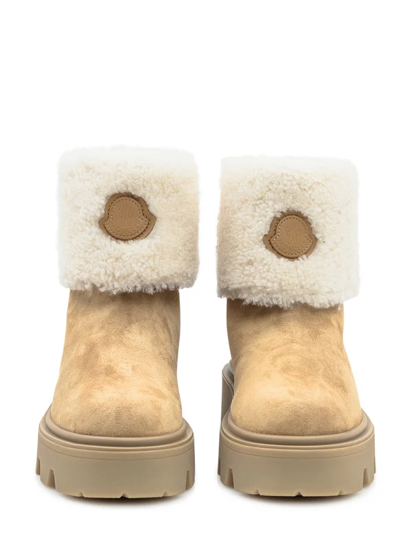 Moncler Beige Ankle Boots - Image 2