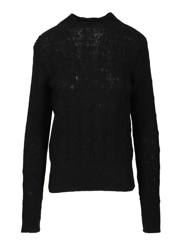 Dries Van Noten Black Knitted