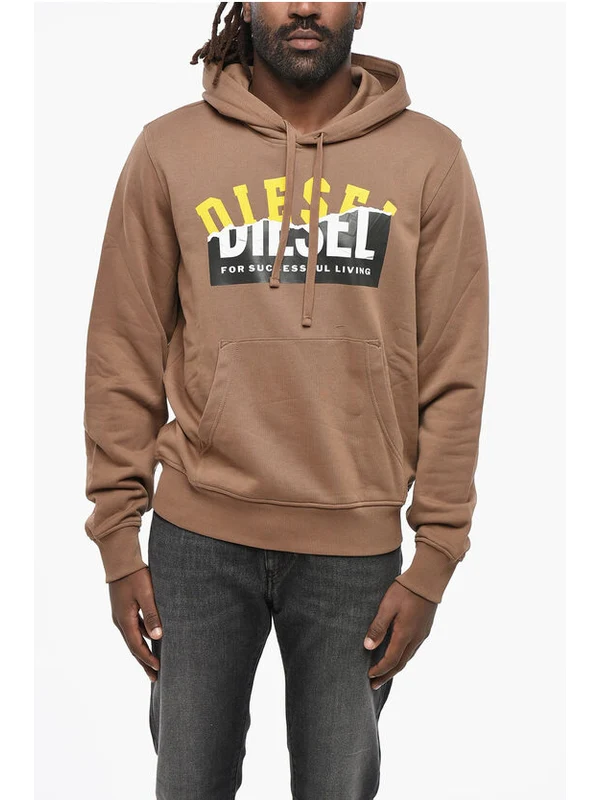 Diesel Brown Hoodies