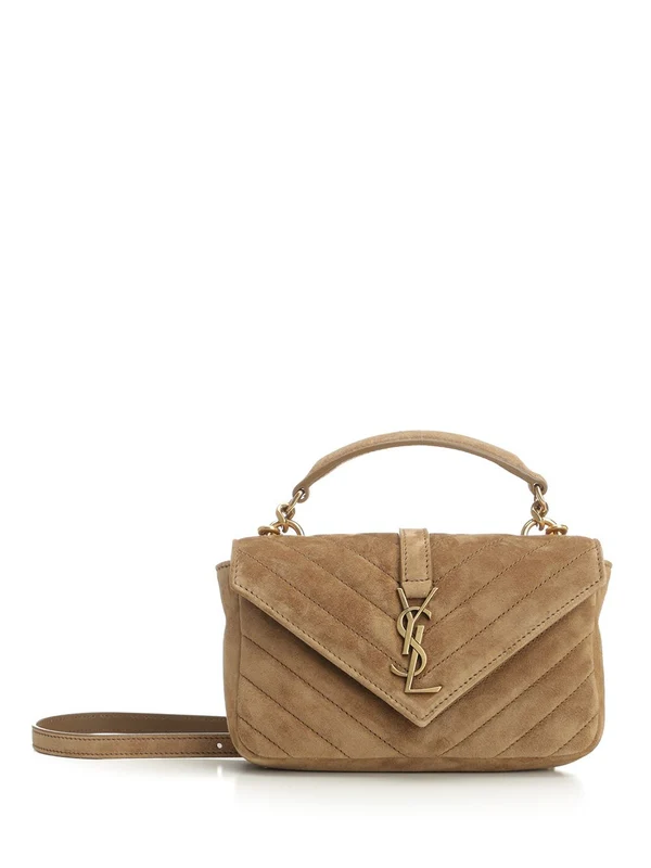 College Mini Beige Tote Bags