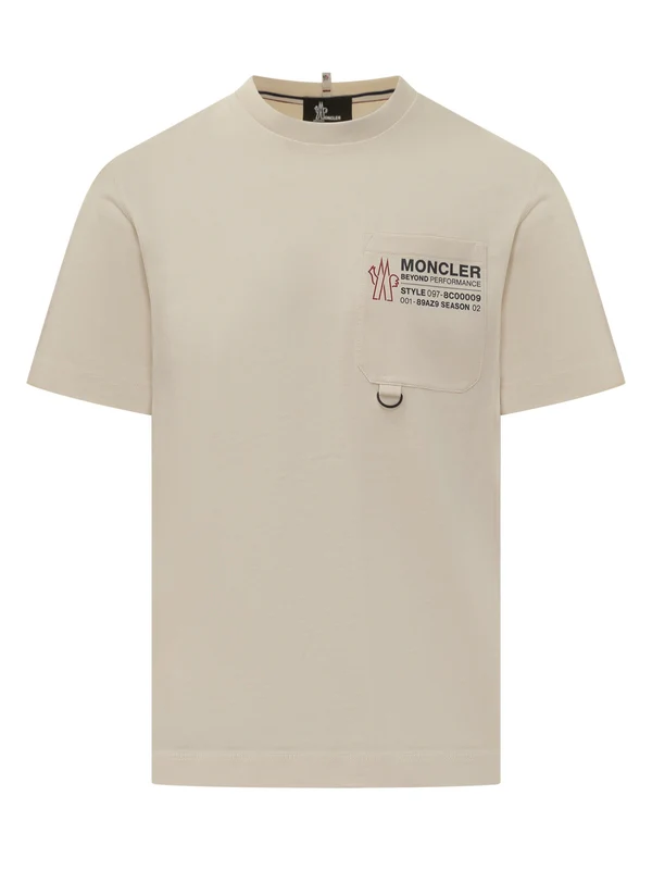 Moncler Beige Half Sleeve