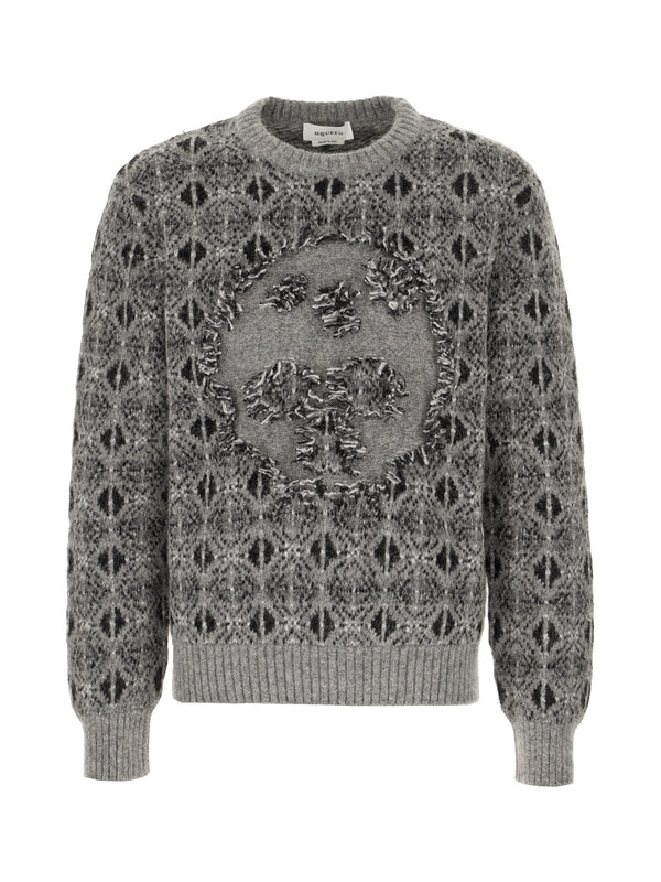 Alexander Mcqueen Grey Knitted