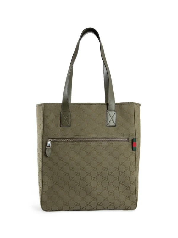 Gucci Gg Medium Green Tote Bags