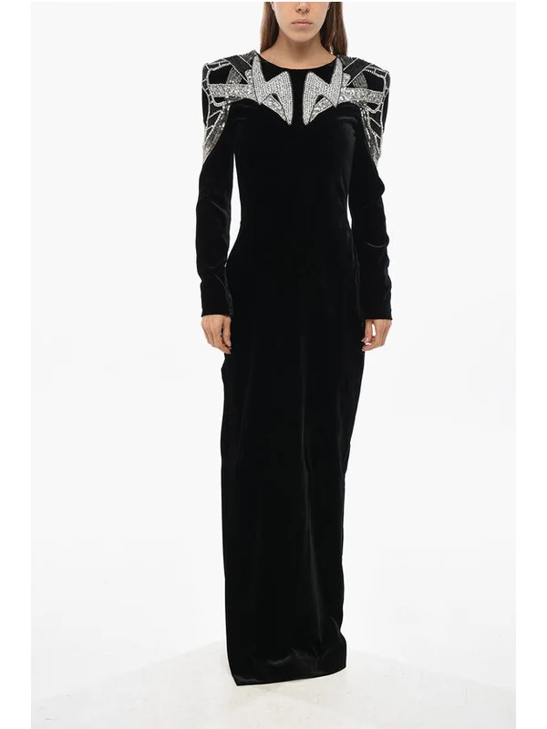 Balmain Black Long Dress