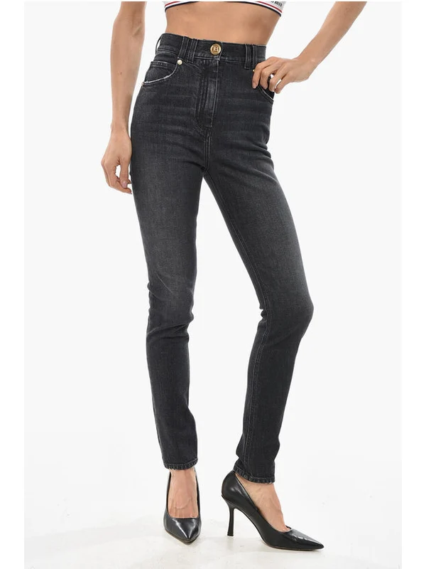Balmain Black Denim Pants