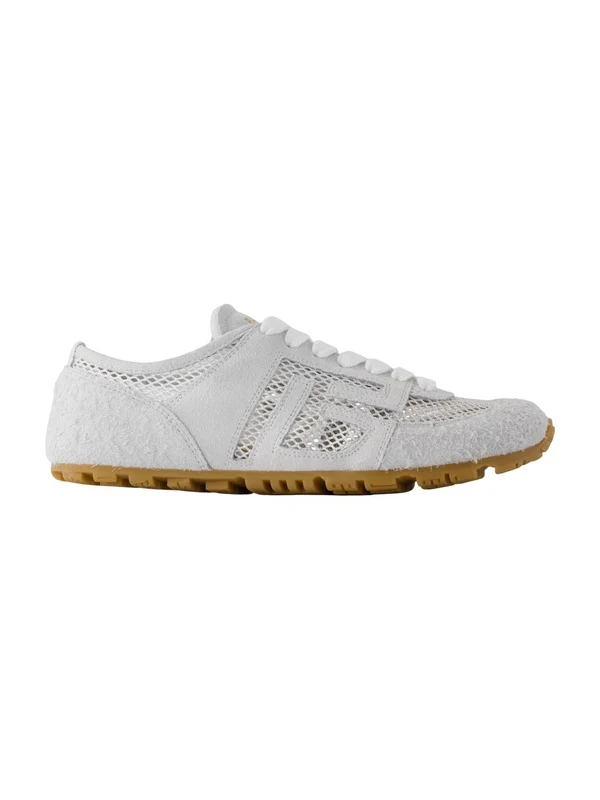Balmain White Low Top Sneakers