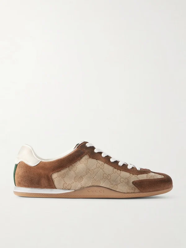 Gucci Brown Low Top Sneakers