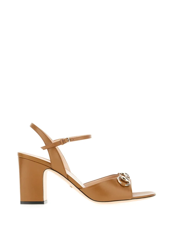 Gucci Brown Sandal Heels