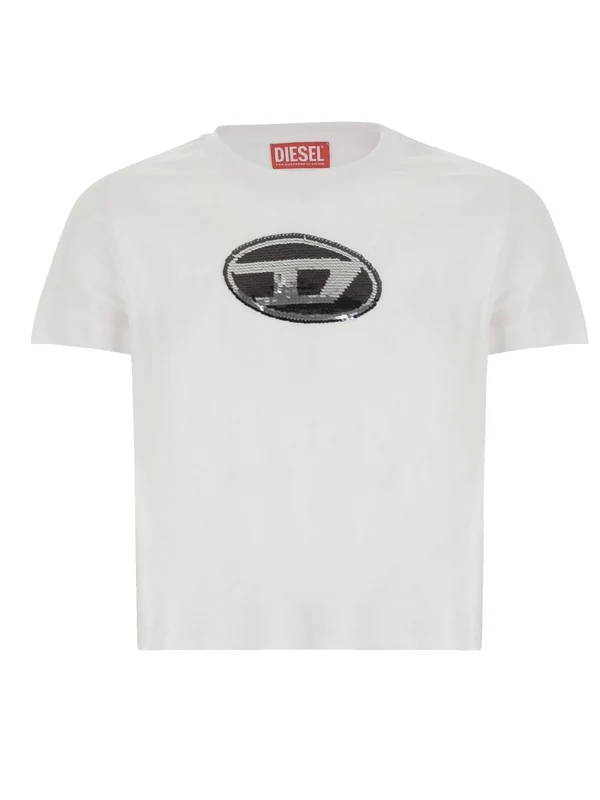 Diesel White Half Sleeve