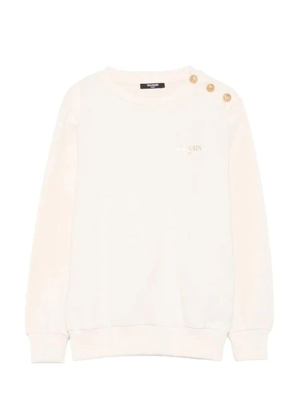 Balmain Ivory Sweatshirts