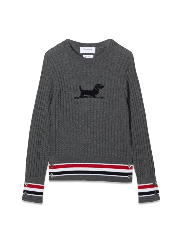 Thom Browne Grey Knitted