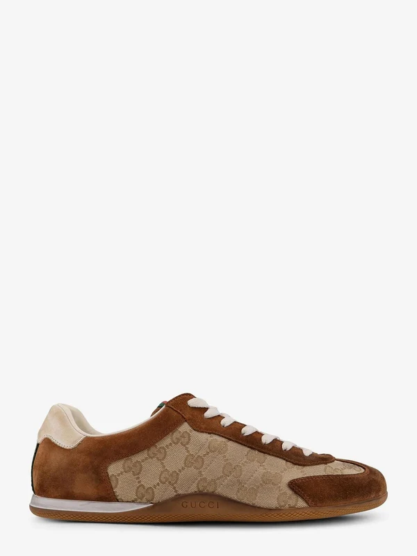 Gucci Beige Brown Low Top Sneakers