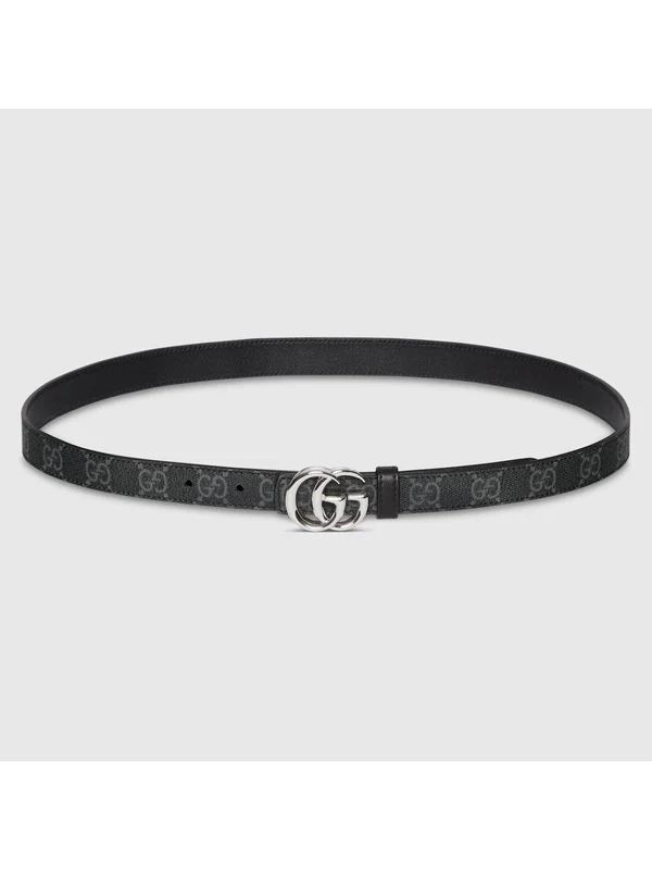 Gucci Black Leather Belts