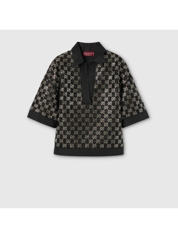 Gucci Black Polo Shirts