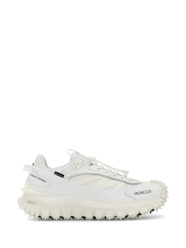 Moncler White Low Top Sneakers