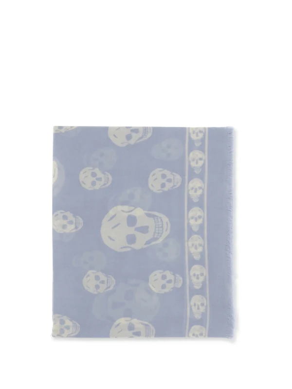 Alexander Mcqueen Blue Other Fabric Mufflers