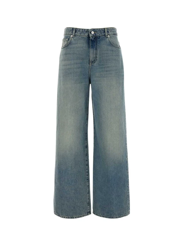 Alexander Mcqueen Blue Denim Pants