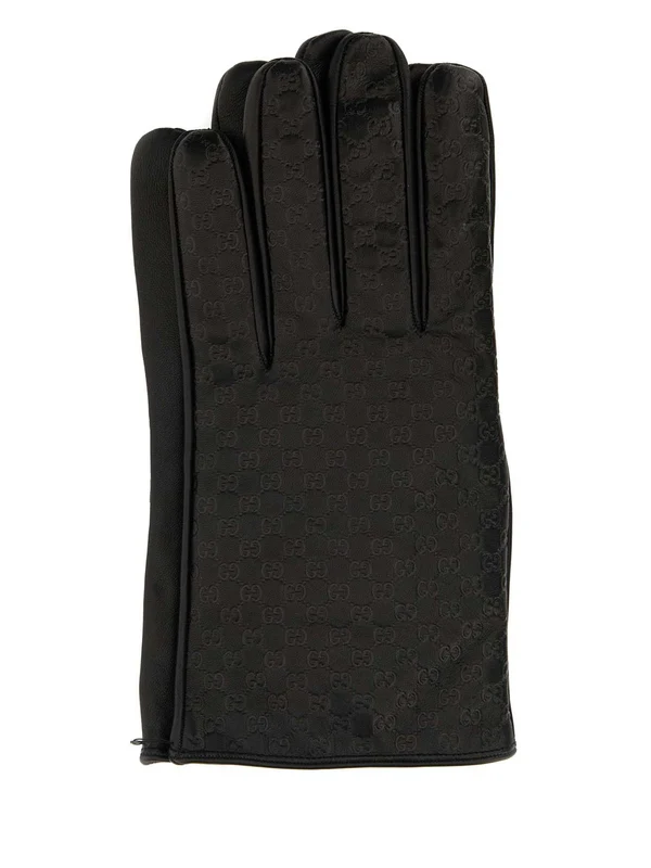 Gucci Brown Leather Gloves