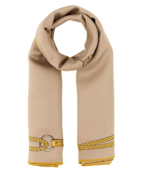 Gucci Beige Silk Mufflers