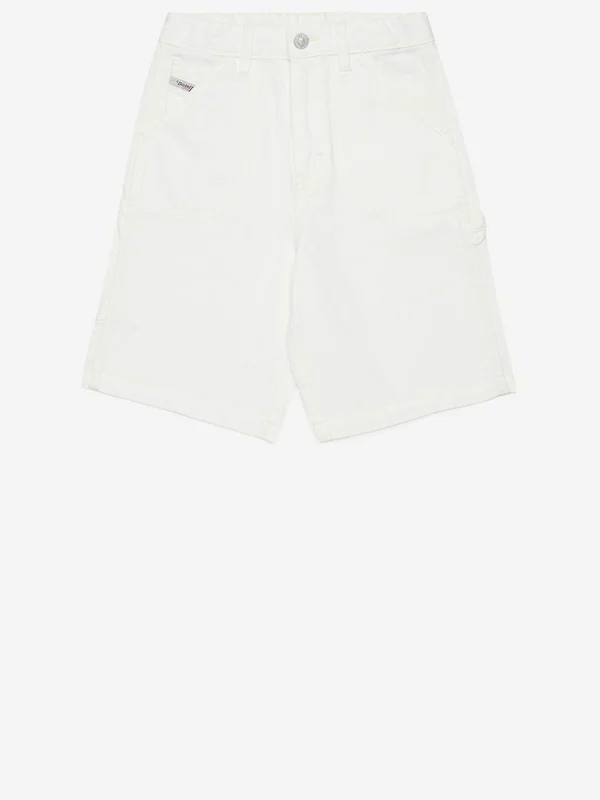 Diesel White Shorts