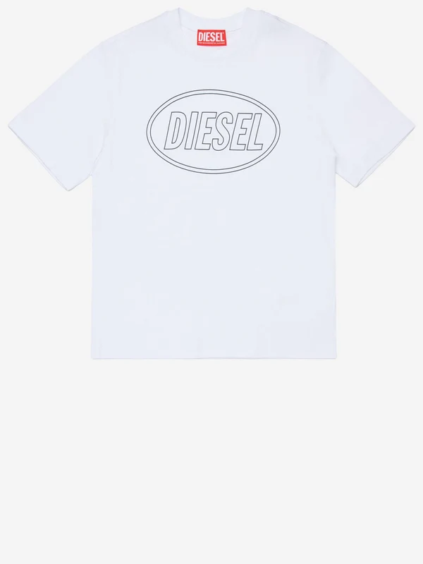 Diesel White Half Sleeve
