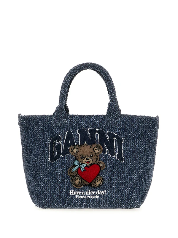 Ganni Blue Tote Bags