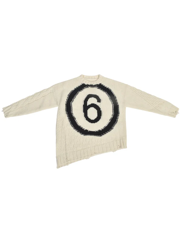 Mm6 Maison Margiela Ivory Knitted