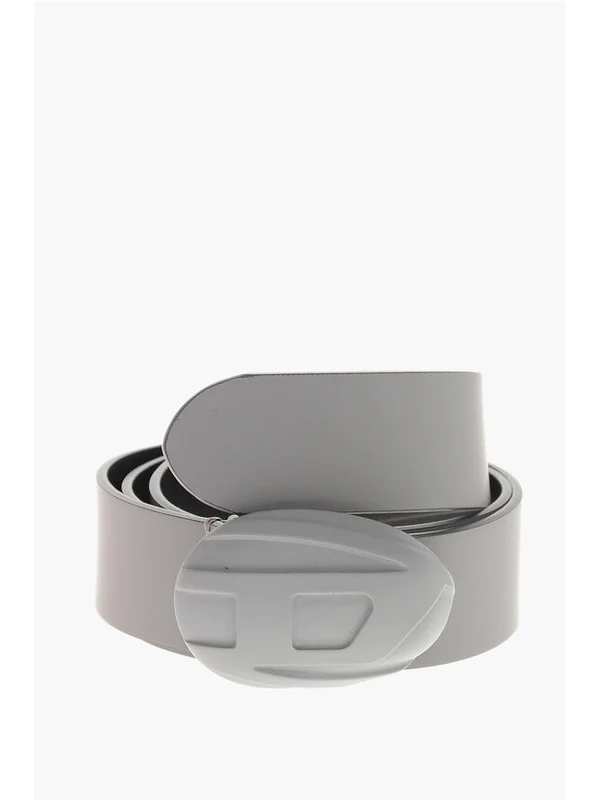 Diesel Grey Leather Belts