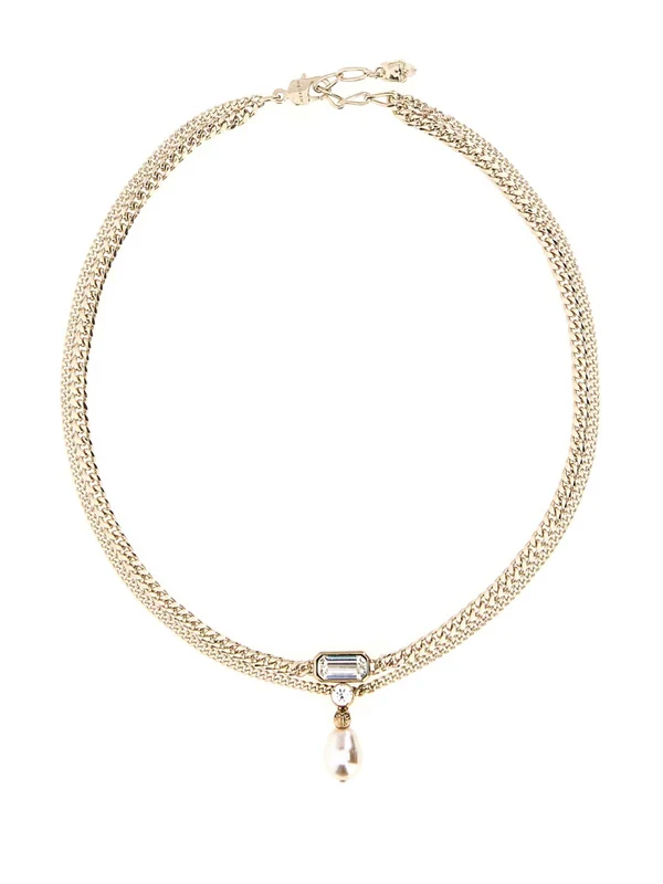 Alexander Mcqueen Gold Necklaces