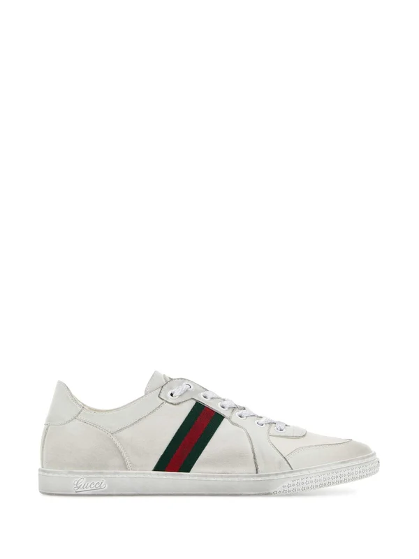 Gucci White Low Top Sneakers