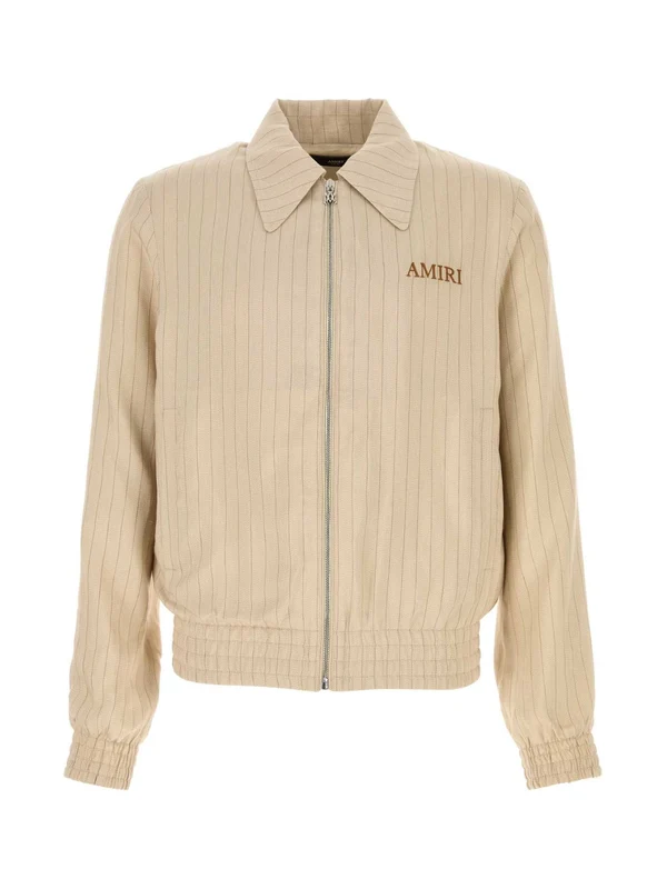 Logo Embroidery Stripe Jacket