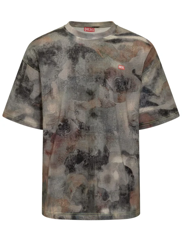 Camouflage Cotton T Shirt