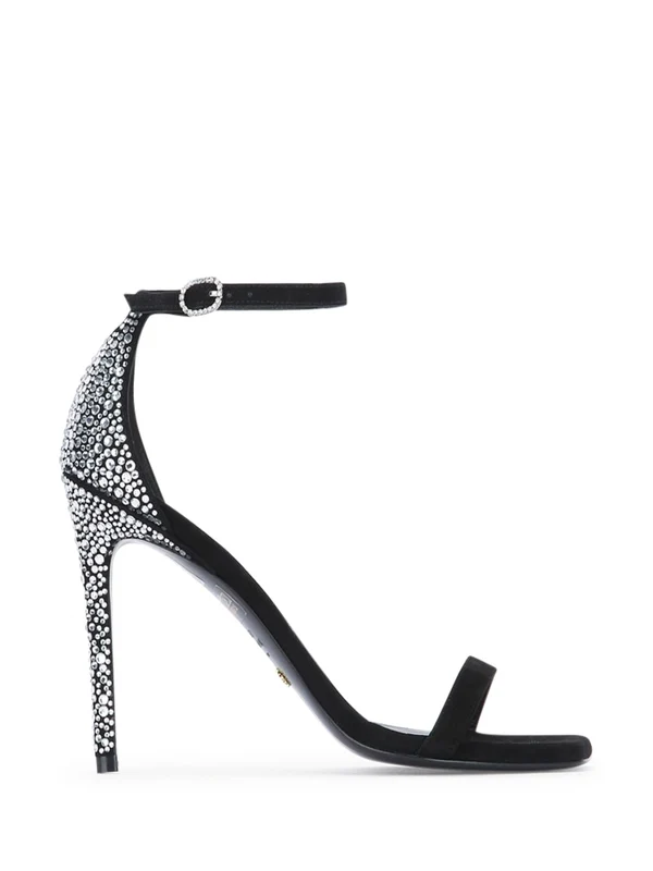 Stuart Weitzman Black Sandal Heels
