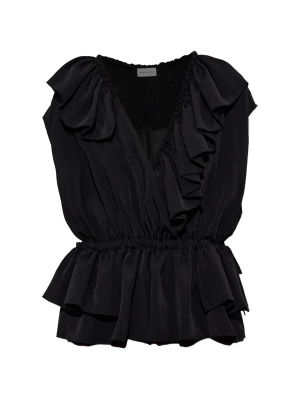 Dries Van Noten Black Sleeveless