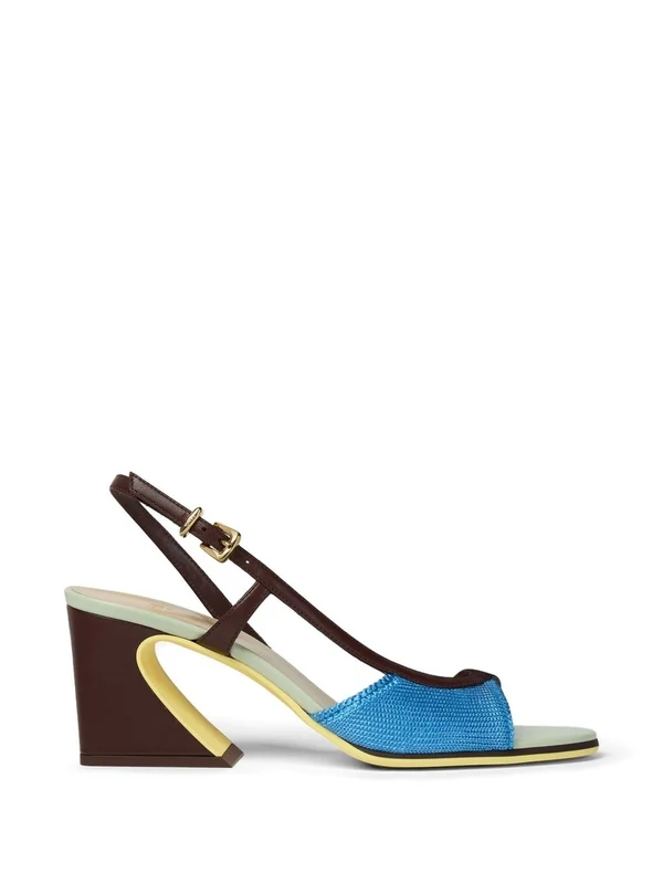 Fendi Multicolor Sandal Heels
