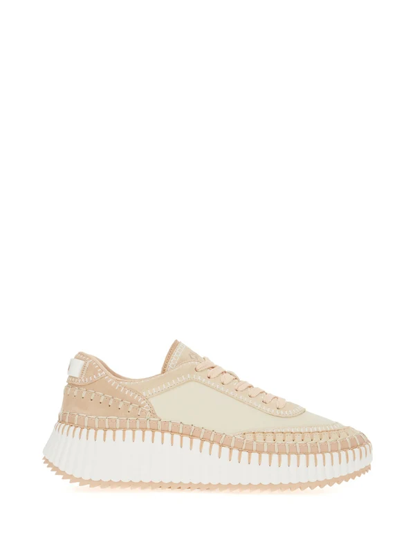 Chloe Pink Low Top Sneakers