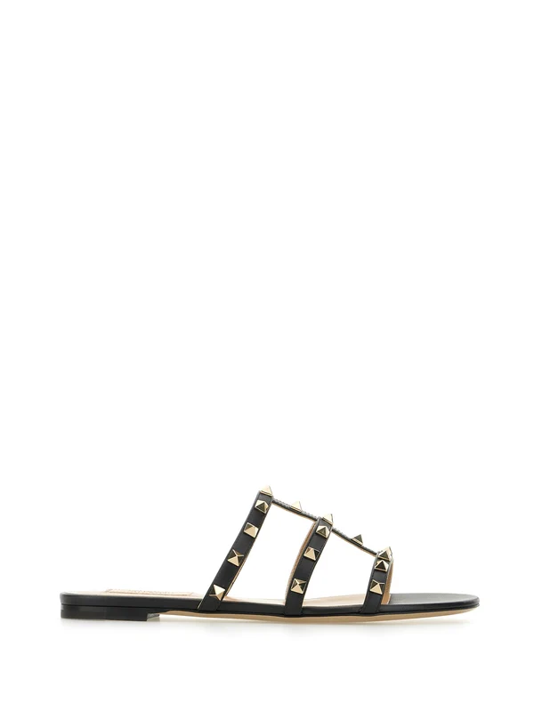 Valentino Black Slides