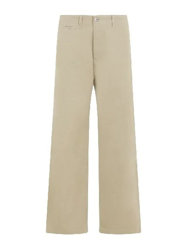 Cotton Wide Chino Pants