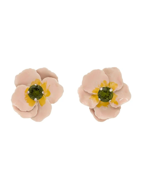Simone Rocha Pink Green Earrings