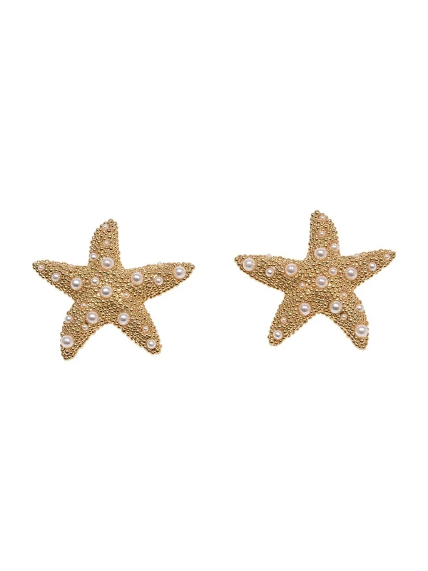 Self-Portrait Gold Earrings