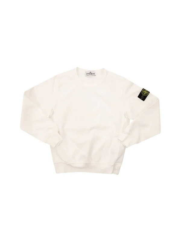 Stone Island White Sweatshirts