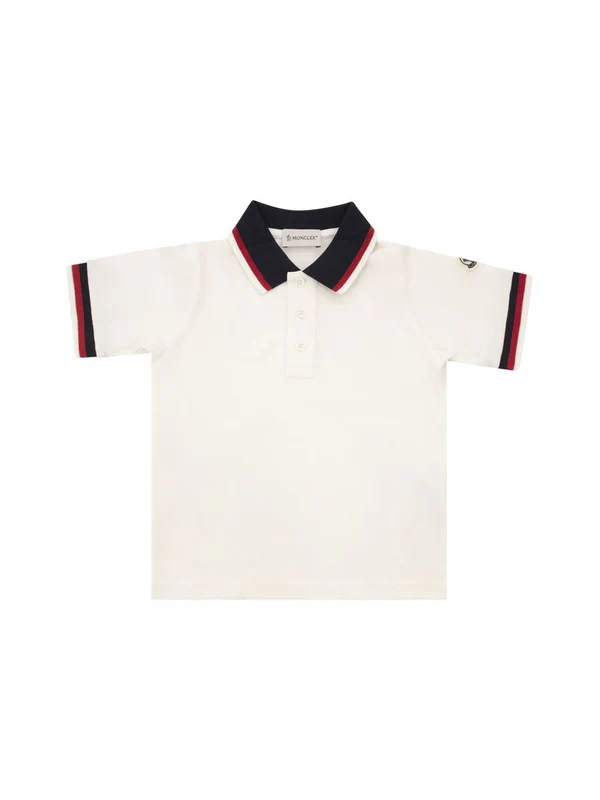 Moncler Ivory Polo Shirts