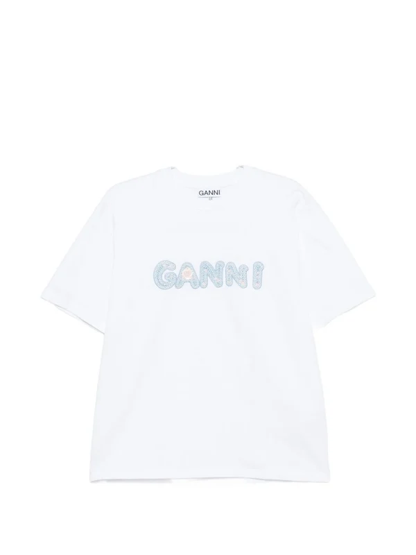Ganni White Half Sleeve