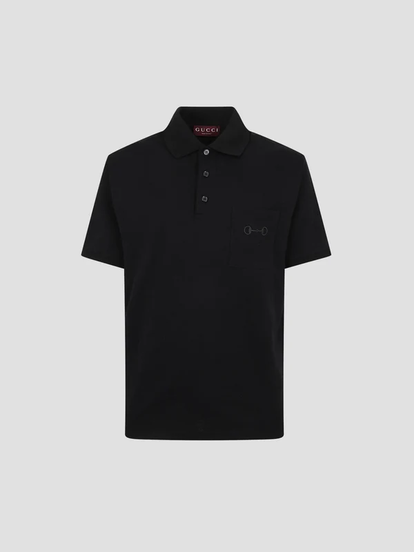 Gucci Black Polo Shirts