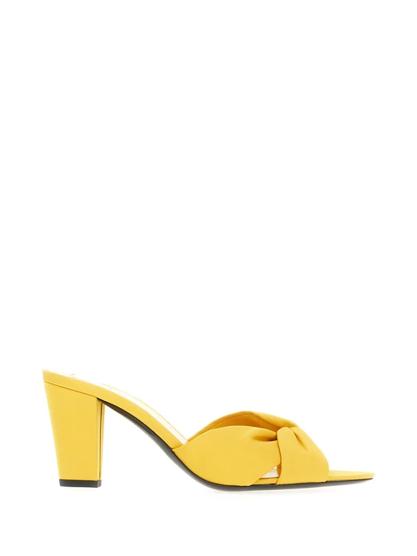 Saint Laurent Yellow Sandal Heels