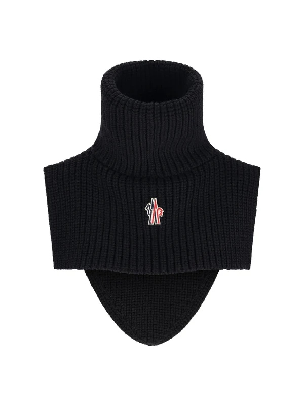 Moncler Black Wool Mufflers