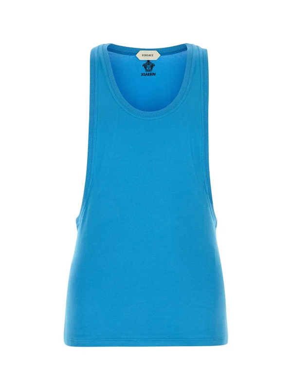 Versace Blue Sleeveless