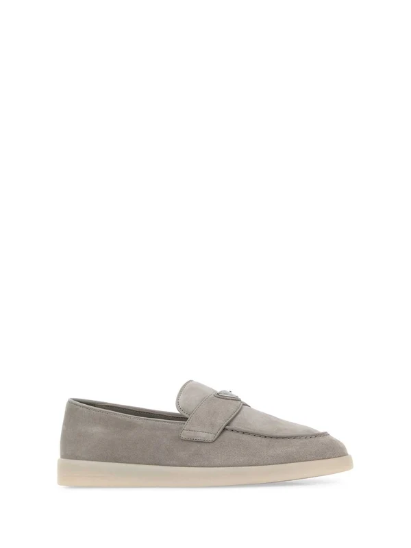 Prada Grey Loafers - Image 2
